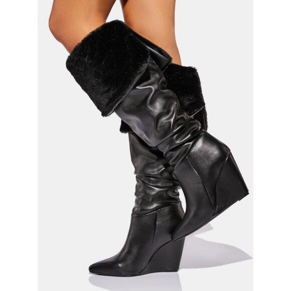 MIDNIGHT  BABY BROOKLYN  KNEE HIGH BOOTS - Picture 3 of 6